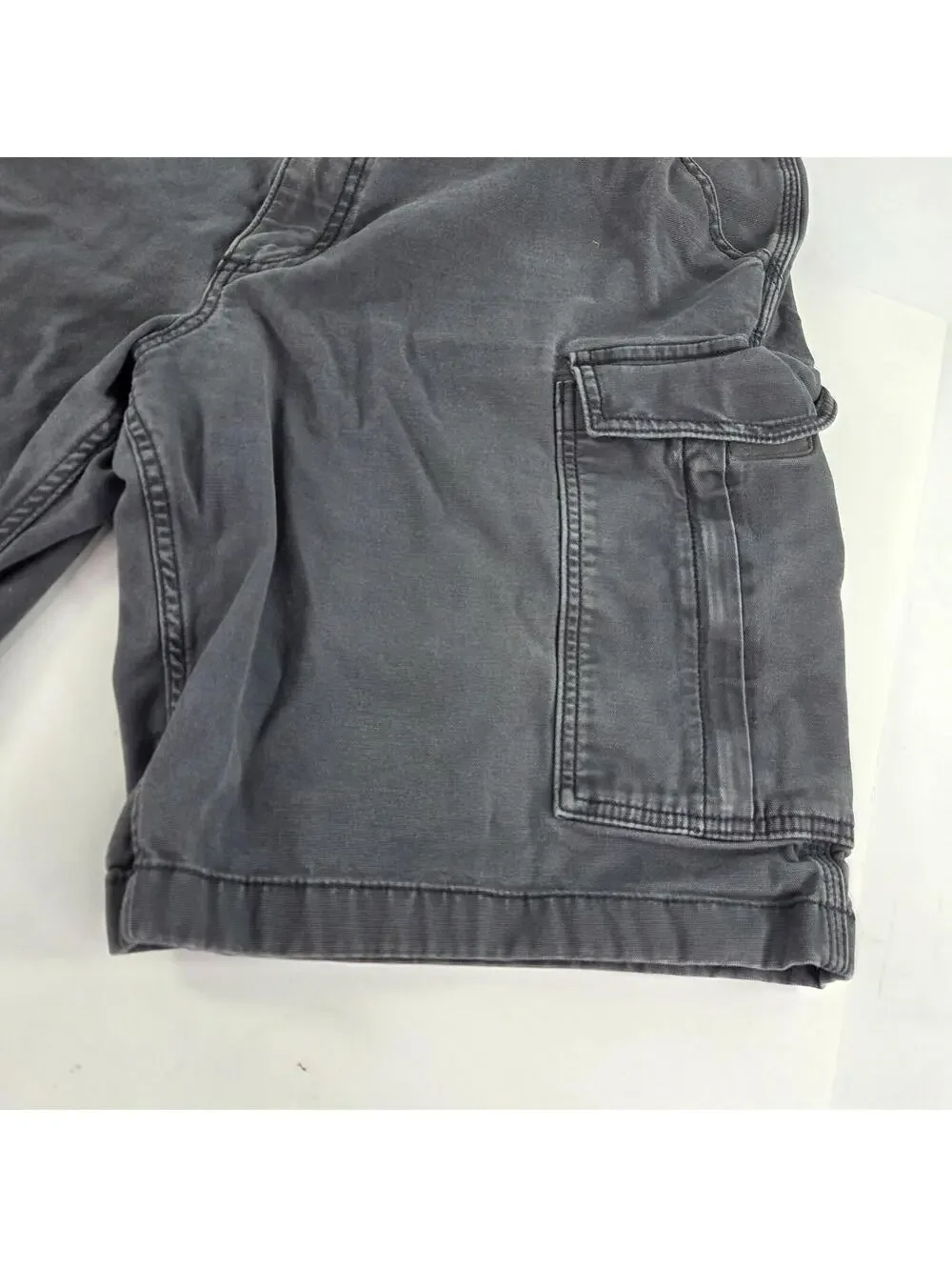 Carhartt Rugged Flex Relaxed Fit Short Size 40 Mens Gray Distressed Cargo Shorts